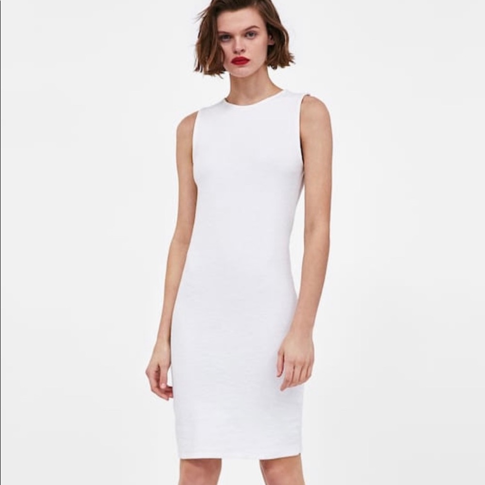 NWT Zara Textured Shift Dress